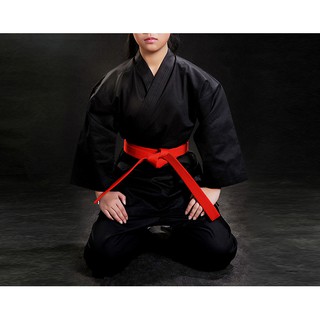 Võ phục Karate màu đen vải kaki