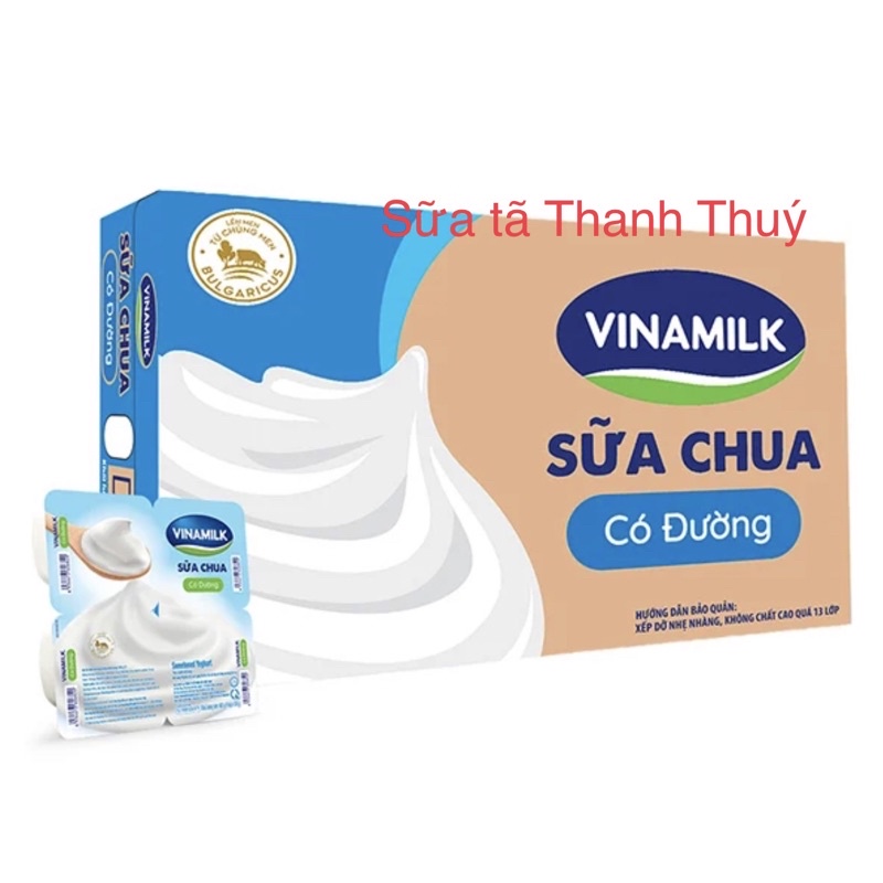 Thùng 48 Hộp Sữa Chua Ăn Vinamilk Có Đường 48 hộp x 100g