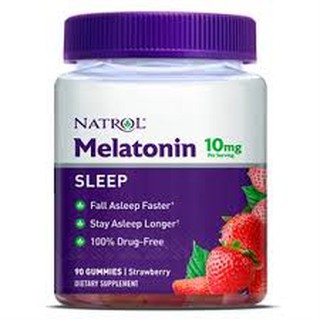 Kẹo Hỗ trợ giấc ngủ Natrol Melatonin Gummies ,vị Dâu tây