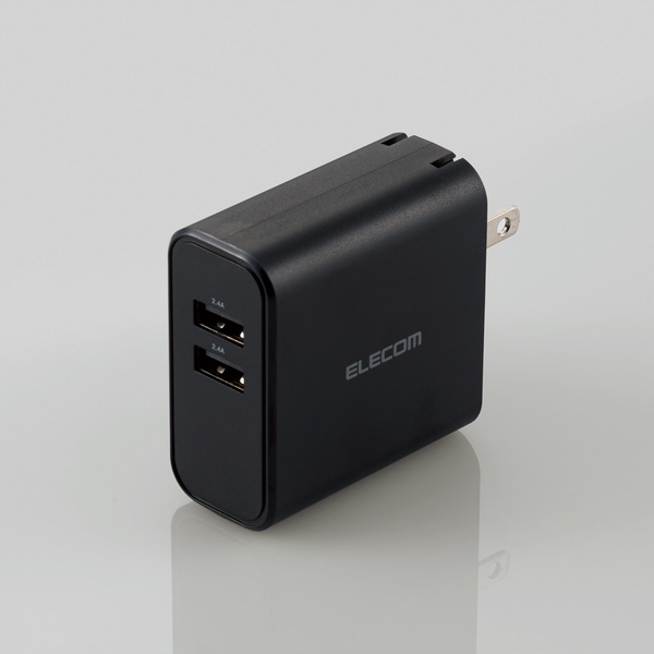 Củ sạc 2 cổng USB-A 24W ELECOM MPA-ACU05 chính hãng