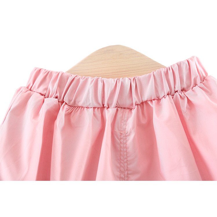 Bộ Váy 2 Dây Họa Tiết Hoa Phối Quần Short Xuất Hàn + Tặng Kèm Tuban Nơ Thỏ Cho Bé
