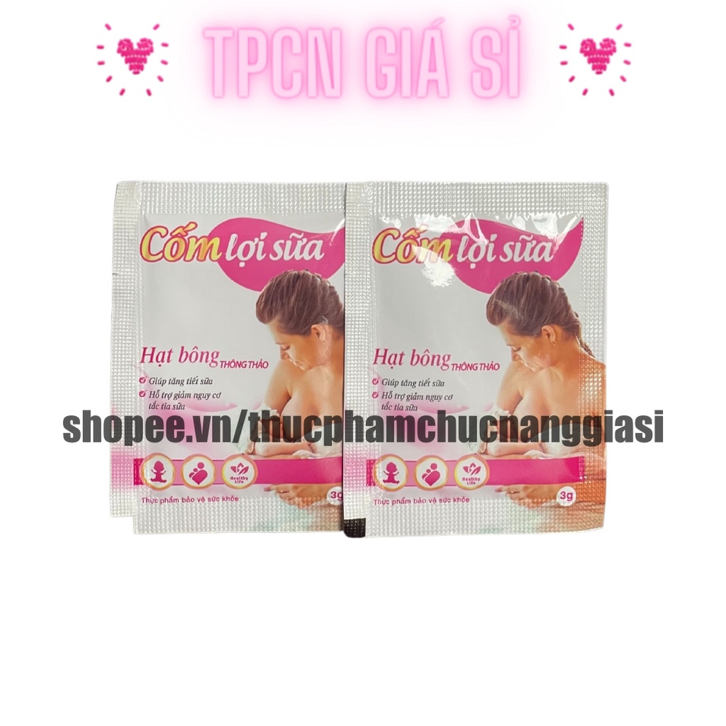 Cốm lợi sữa bổ sung thành phần thảo mộc tự nhiên giúp tăng tiết sữa, giảm tắc tia sữa - Hộp 30 gói