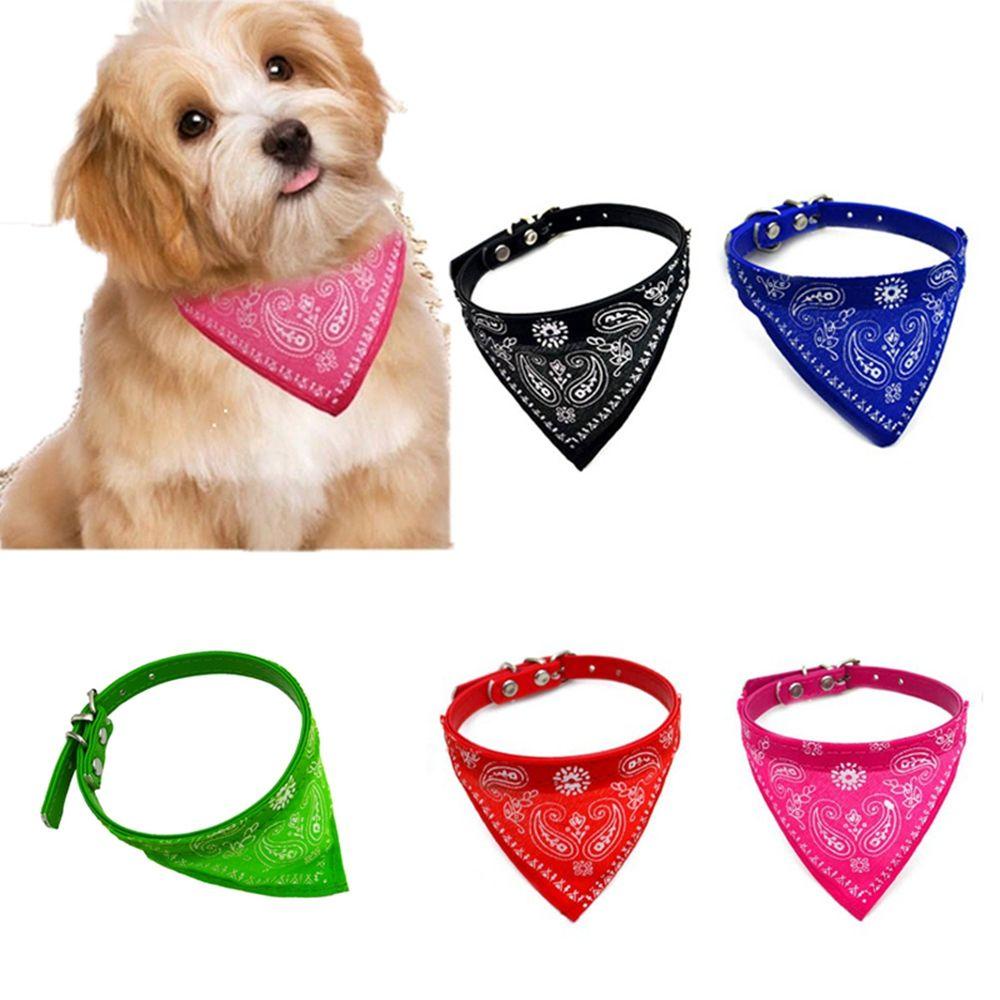 [COD] Khăn Choàng Cổ Bằng PU Hình Tam Giác Có Thể Giặt Sạch Dành Cho Thú Cưng