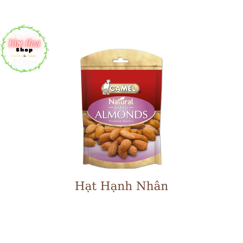 CAMEL NATURAL hạt sấy khô tự nhiên đã tách vỏ sẵn với 5 hương vị nguyên bản và mix hỗn hợp Hạnh Nhân & dẻ cười & mắc ca.