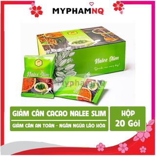 Cacao Nalee Slim – Ca cao giảm cân nhanh cấp tốc toàn thân cho nam nữ – Giảm béo mỡ bụng an toàn sau sinh mẫu mới 20 gói