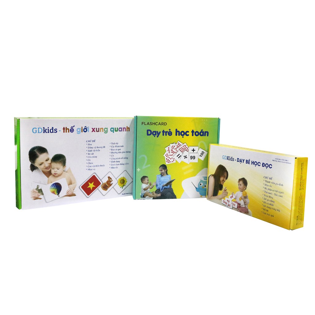 Flashcard – Combo Bộ Thẻ Cơ Bản Theo Phương Pháp Glenn Doman (Hôp 259 thẻ)