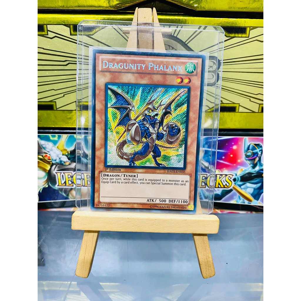 [ Dưa Hấu Yugioh ] Lá bài thẻ bài Dragunity Phalanx - Secret Rare - Tặng bọc bài nhựa bảo quản