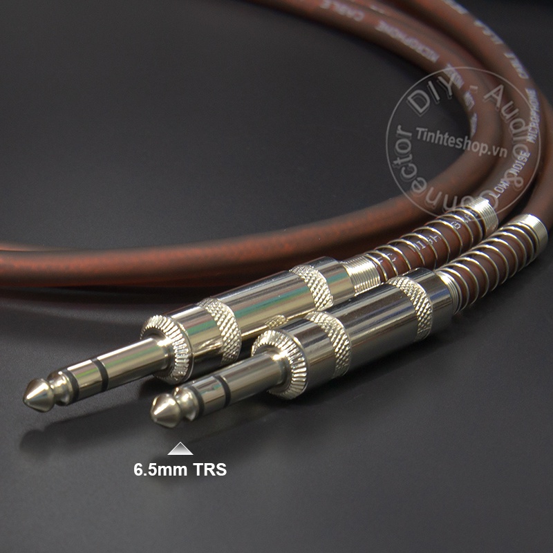 Dây 6 ly ra hoa sen 1 cặp DIY 0.5M đến 5M - Cáp AV sang 6.5mm TRS cho loa kiểm âm