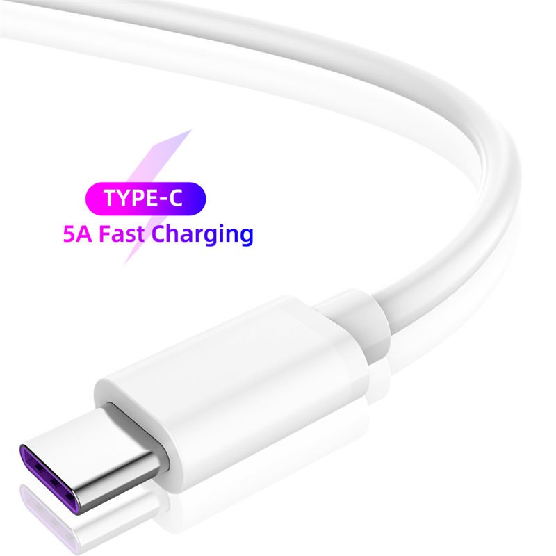 Dây Cáp Sạc Nhanh 5a Loại C Cho Huawei Mate 30 P30 Lite Xiaomi Mi 9 Usb Type C Dành Cho Samsung S9 S10