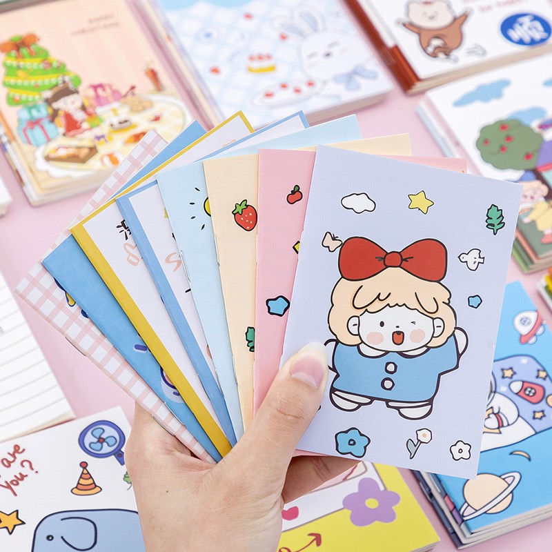 Sổ tay ghi chép notebook có dòng kẻ tiện dụng, Sổ tay mini nhiều mẫu giá rẻ