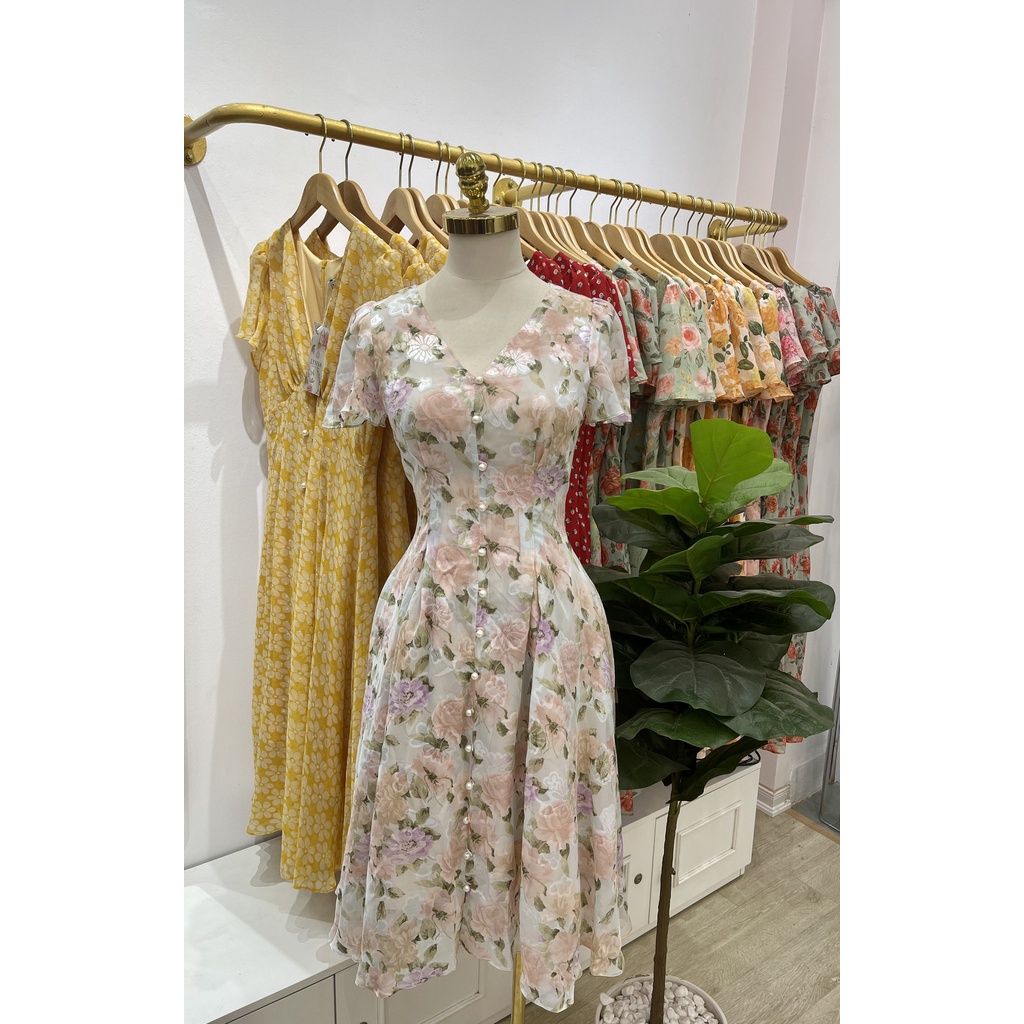 D153 VÁY HOA BE TAY CÁNH TIÊN