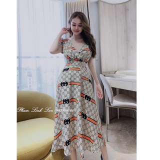 [Shop bigsize nữ] Đầm dài đi tiệc 55-75kg (2 size: XL/ XXL)