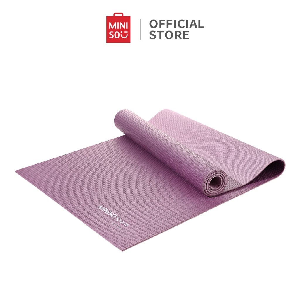 Thảm tập yoga Miniso dày 5mm chống trơn trượt 2 mặt cao cấp