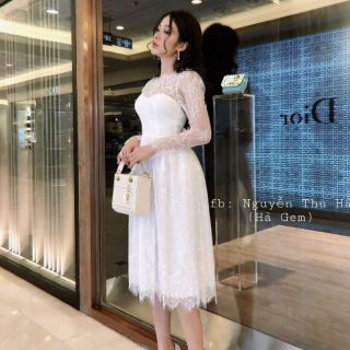 Đầm ren xòe