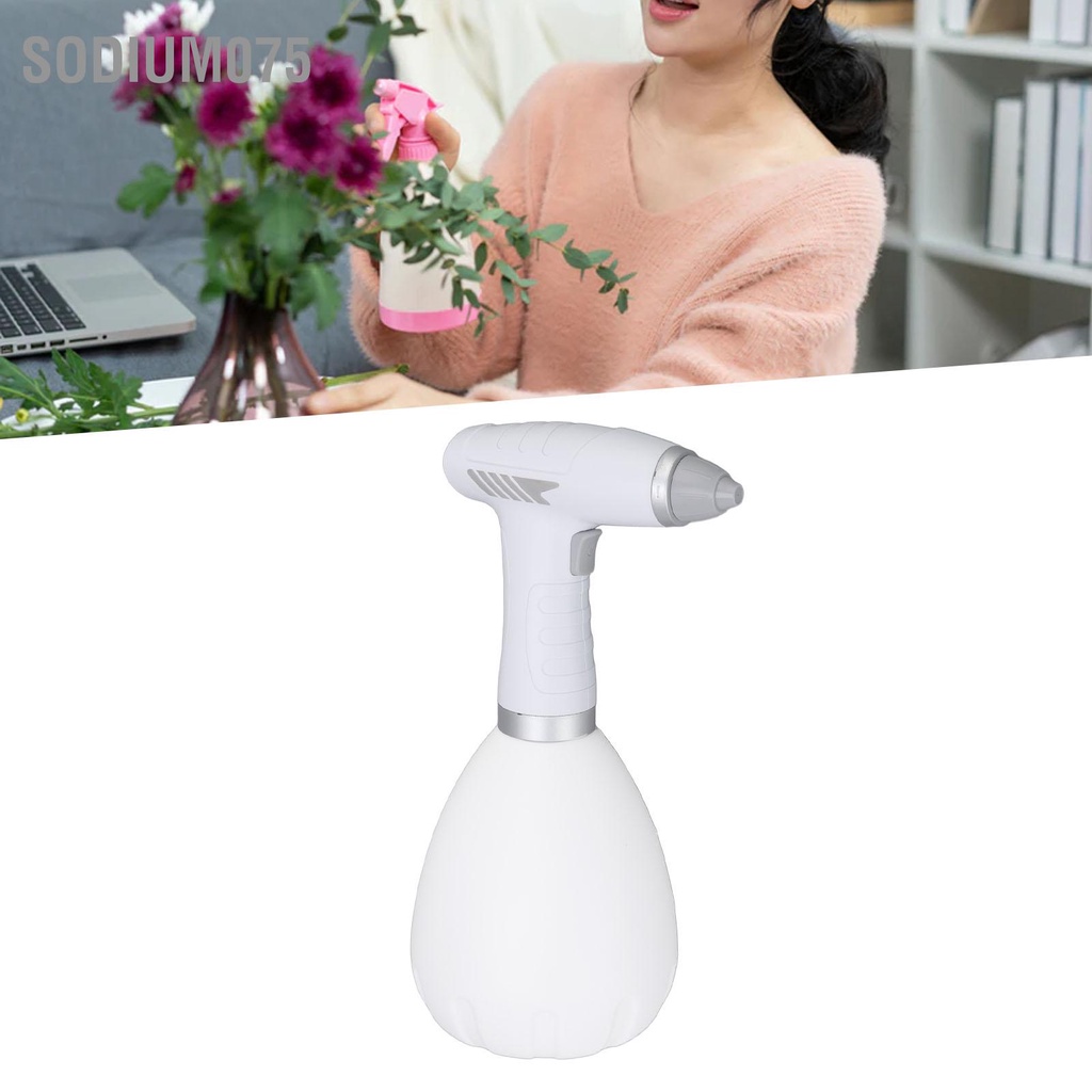 Sodium075 Tưới nước bằng điện Có thể chế độ kép Một nút Công tắc Bình xịt tự động có điều chỉnh cho Trang chủ màu trắng