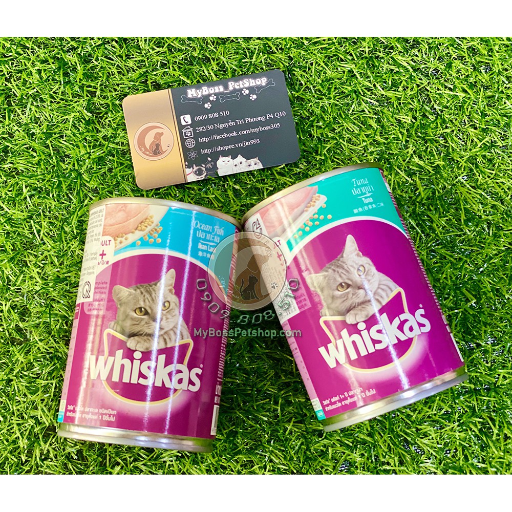 thức ăn ướt cho mèo whiskas lon 400g