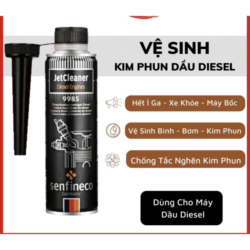 Phụ Gia Súc Béc Dầu - Senfineco Jetcleaner Diesel Engine 9985 [300ml]