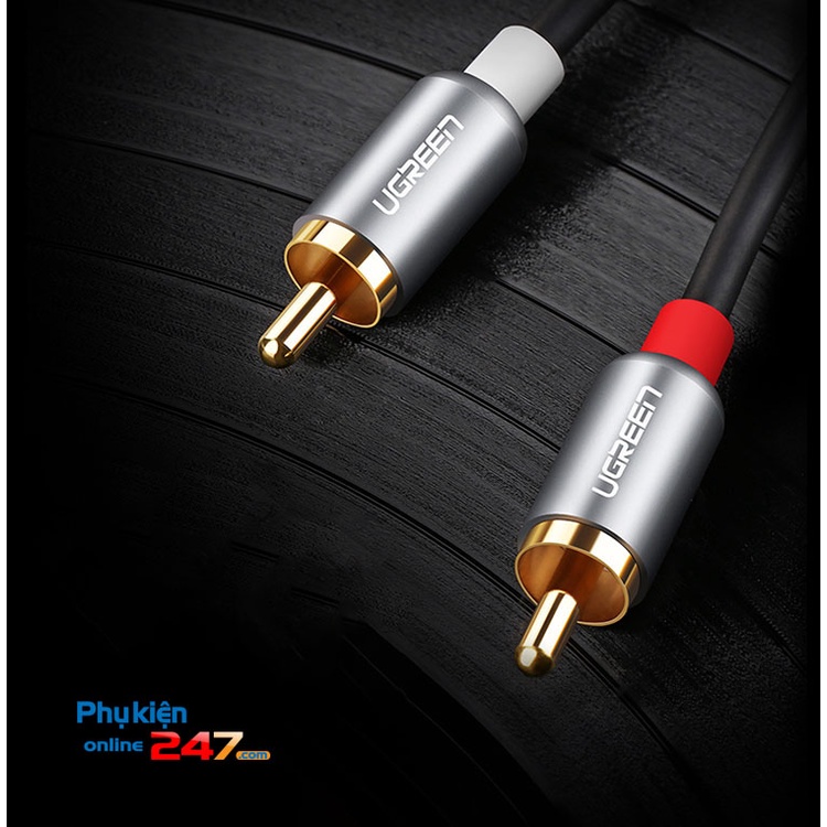 Cáp loa AV hoa sen 2 dầu RCA cao cấp