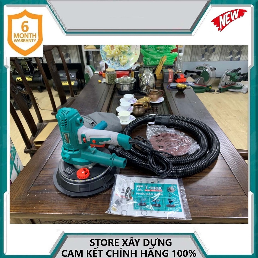 MÁY CHÀ NHÁM TƯỜNG ĐÈN LED 950W 180MM T-MAX DS-180A- HÀNG CHÍNH HÃNG