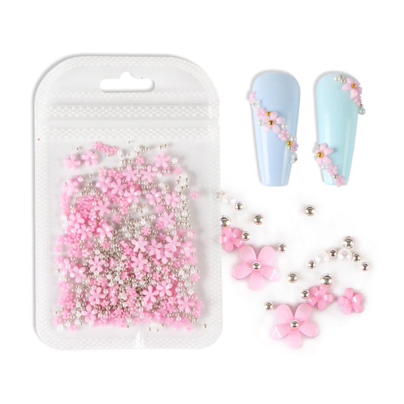 Hạt Thép Hình Hoa Mini Trang Trí Móng Tay Nghệ Thuật