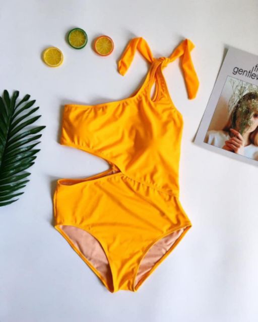 Bikini đồ bơi 1 mảnh lệch vai khoét eo