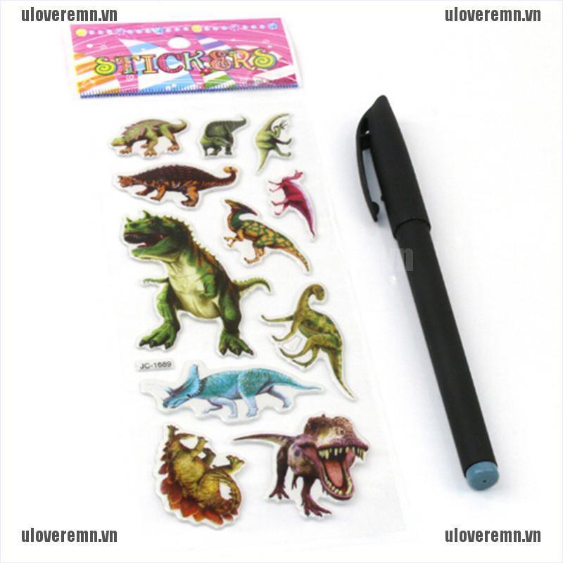 Bộ 5 Tấm Sticker Hoạt Hình Dễ Thương Dùng Làm Quà Tặng Cho Bé