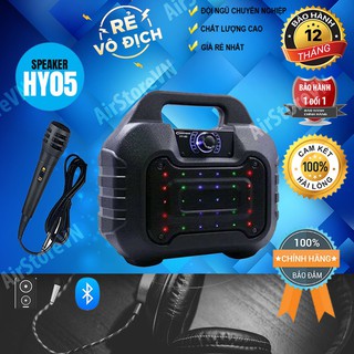 Loa karaoke bluetooth hy-05 tặng kèm míc có dây