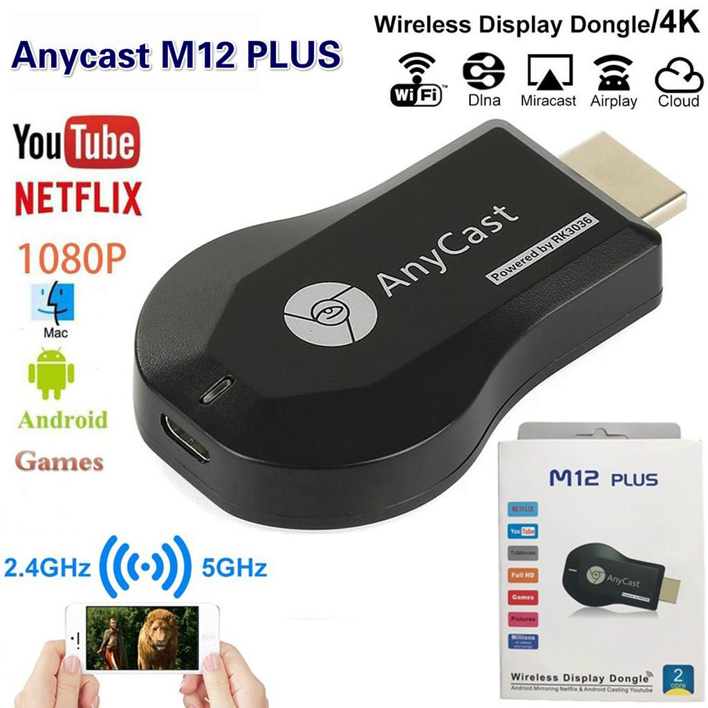 Thiết Bị Chia Sẻ Hình Ảnh Anycast M12 Plus Hdmi Wifi 1080p