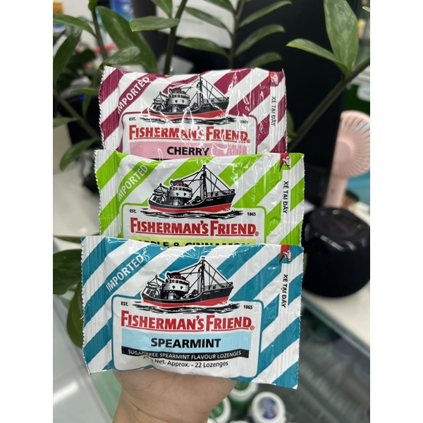 Kẹo Cay Con Tàu FISHERMANS FRIEND đủ vị gói 25gr