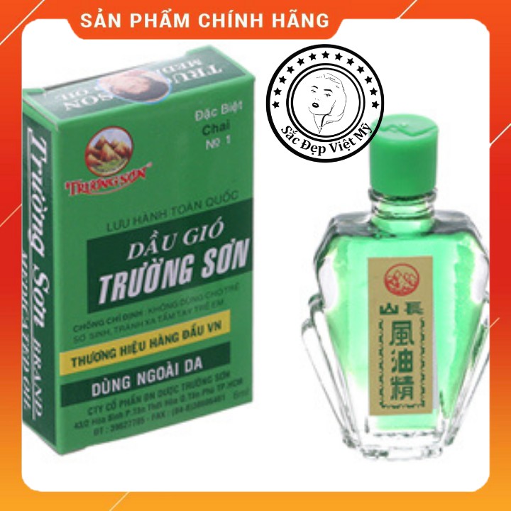 [FREESHIP] Dầu Gió Xanh Trường Sơn -Chai 6ml- Dầu Gió Trường Sơn Hàng Việt Nam Chất Lượng Cao