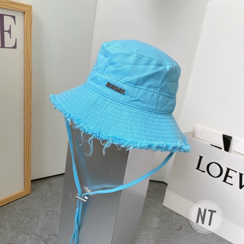 Nón tai bèo Mai Phương Bùi , mũ đi biển chống gió có dây đeo logo kim loại có thể giặt được, thời trang hottrend 2022