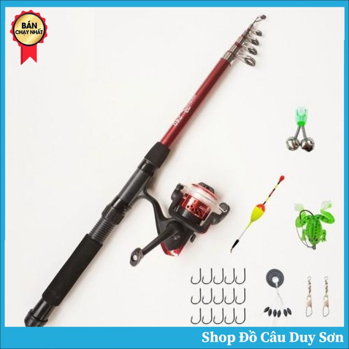 Bộ Cần Câu Giá Rẻ 1m8 Đến 3m6 Kèm Máy+Dây+Bộ Phao Lưỡi Và Phụ Kiện + Nhái giả