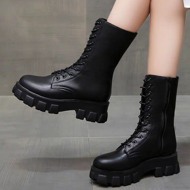 Boot lỡ đế độn 5cm cho nữ [hàng order]