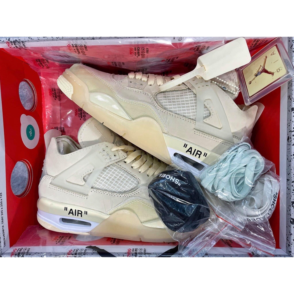 Giày Sneaker Jordan 4 OffWhite Full Box Full Phụ Kiện Giày Thể Thao Nam Nữ | BigBuy360 - bigbuy360.vn