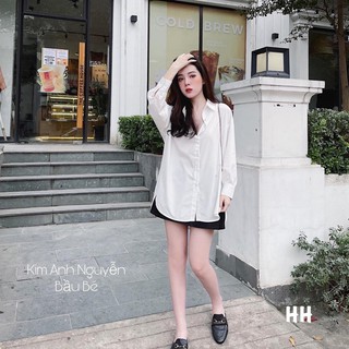 [QCCC] Áo sơ mi trắng vạt bầu siêu hot- Hàng hotgirl chất đẹp