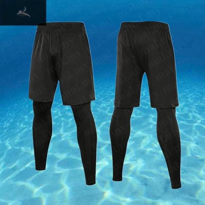 Bộ Đồ Bơi 2 Mảnh + Quần Short Màu Đen056X.My84221396 Cho Nam ་ ྇ 🥇
