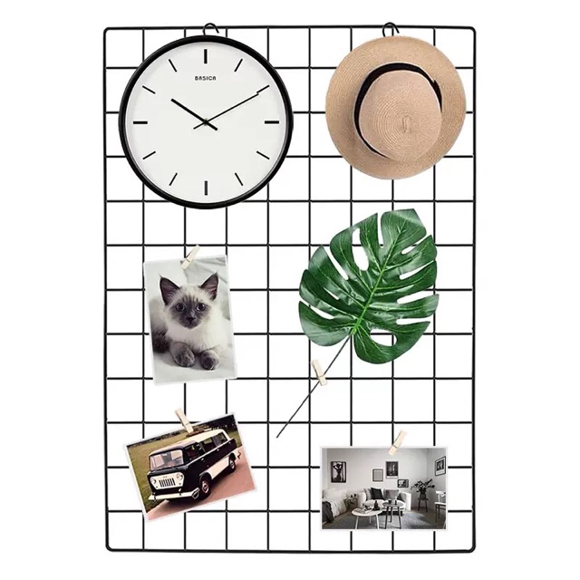 Khung lưới sắt 40x60cm. Tặng kèm 10 kẹp trang trí