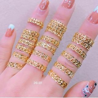 Combo 10 Nhẫn kim tiền trơn