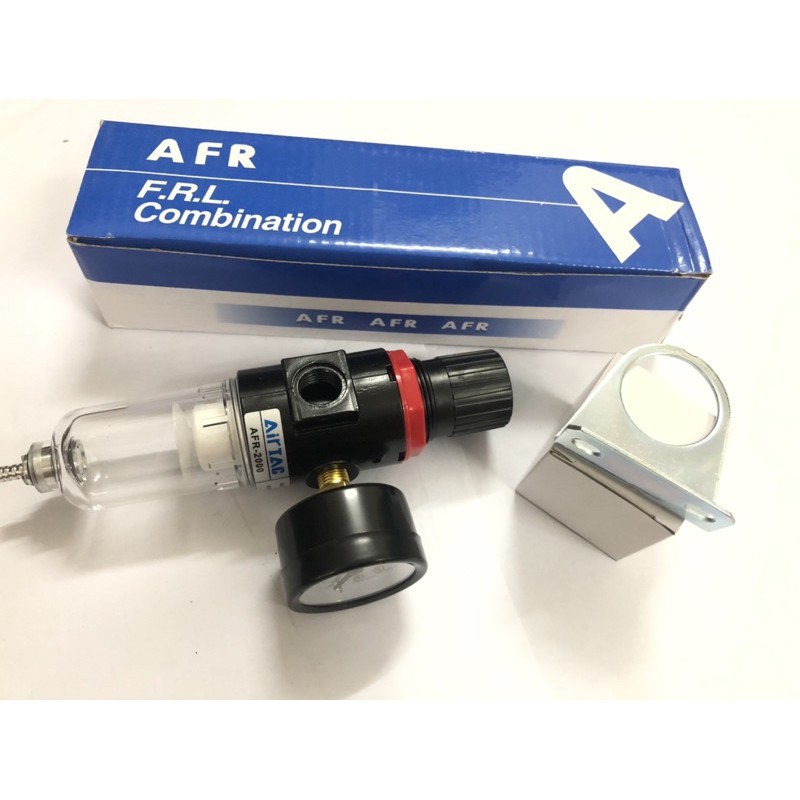 Bộ lọc khí đơn Airtac AFR 2000 có đồng hồ