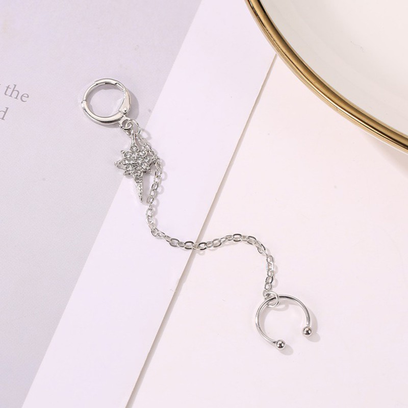 Khuyên kẹp vành tai dáng dài thời trang sành điệu cho nữ