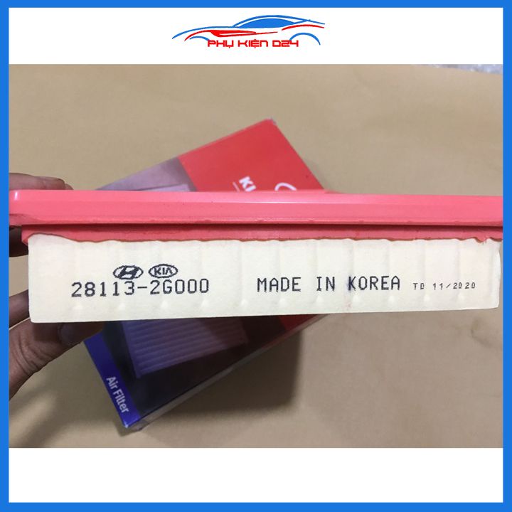 Lọc gió động cơ cho xe Carens 2006-2007-2008-2009-2010-2011-2012-2013-2014 động cơ xăng mã 28113-2G000