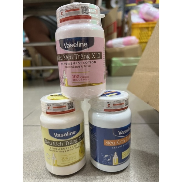 Body kích trắng vaseline 250g