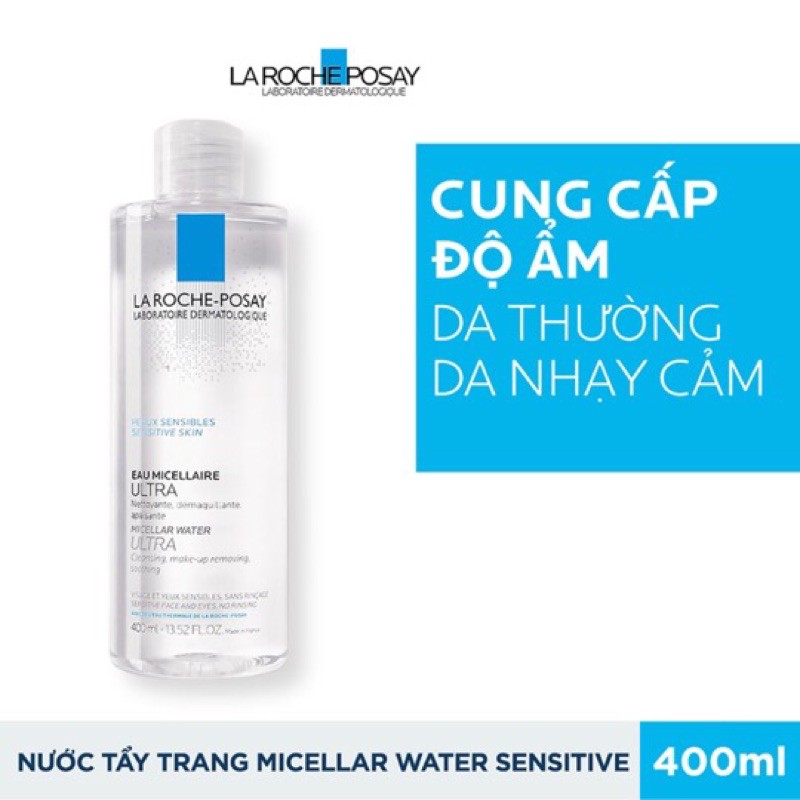 Nước tẩy trang La Roche -Posay 400ml [Cam kết chính hãng]