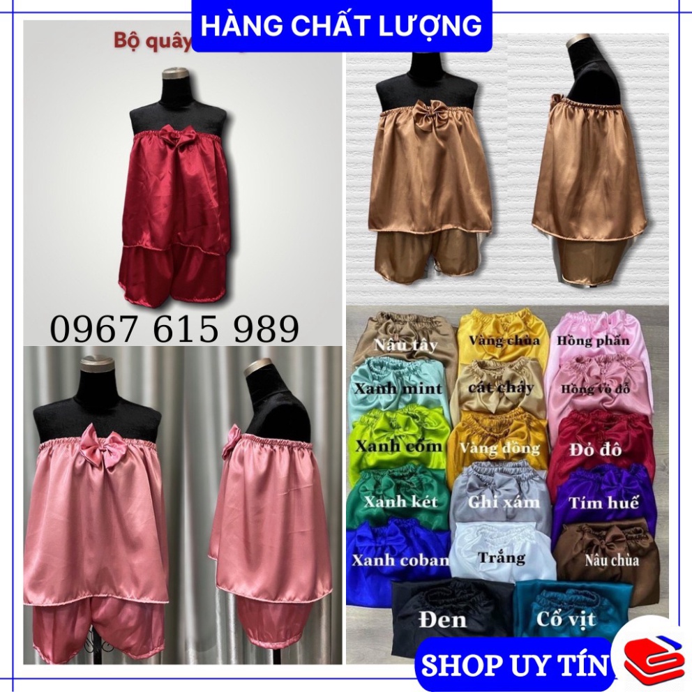 Bộ quây lửng massage, triệt lông vải lụa cao cấp loại 1 cho spa (có bán rời)