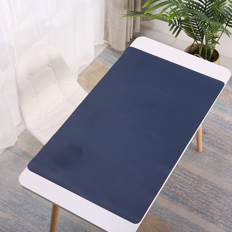 Thảm Da Deskpad Tấm Lót Bàn Làm Việc Bo Viền Mềm Mịn Chống Nước