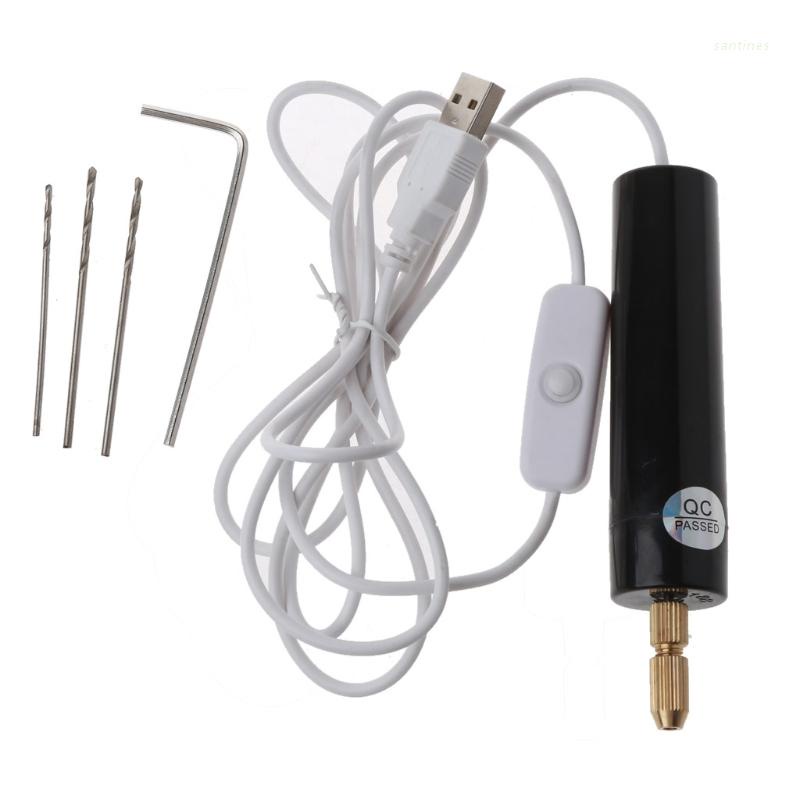 Bộ Máy Khoan Điện Mini Cầm Tay Cổng Cắm USB 5V Chuyên Dụng