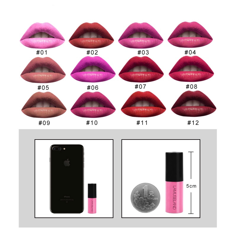 12color Long-Lasting Matte Liquid Lipstick 12 Colors Nude Lip Gloss Velvet Lip Tint | BigBuy360 - bigbuy360.vn