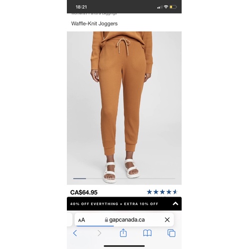 Quần Jogger GAP Waffle Cotton dư xịn nam nữ đều mặc được