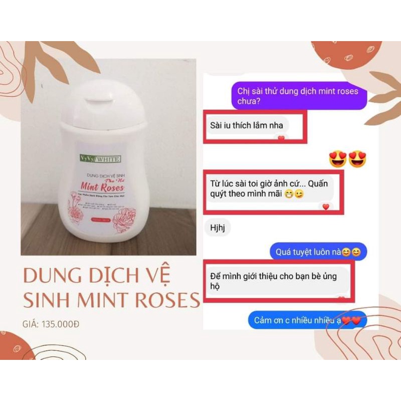 Dung dịch vệ sinh phụ nữ Mint Rose