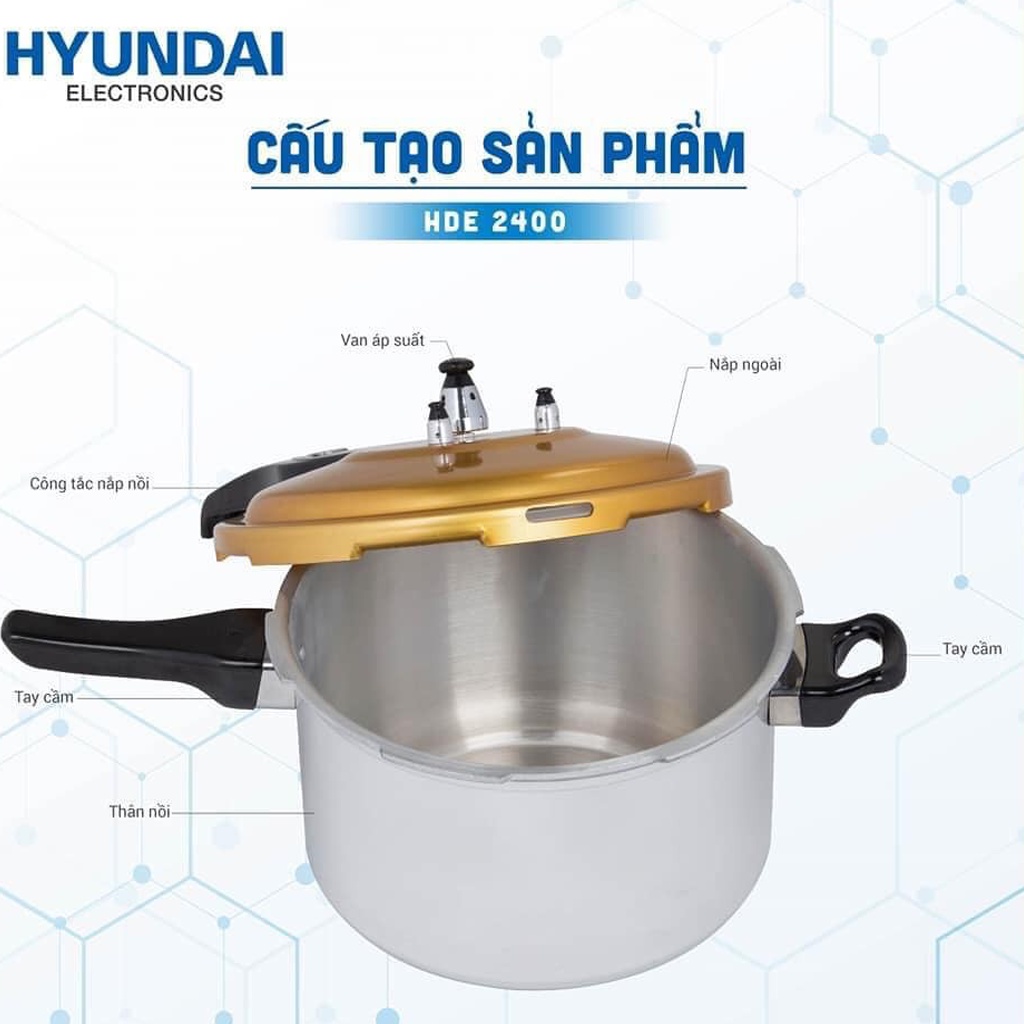 Nồi Hầm Không Dùng Điện HYUNDAI HDE 2402G/R3